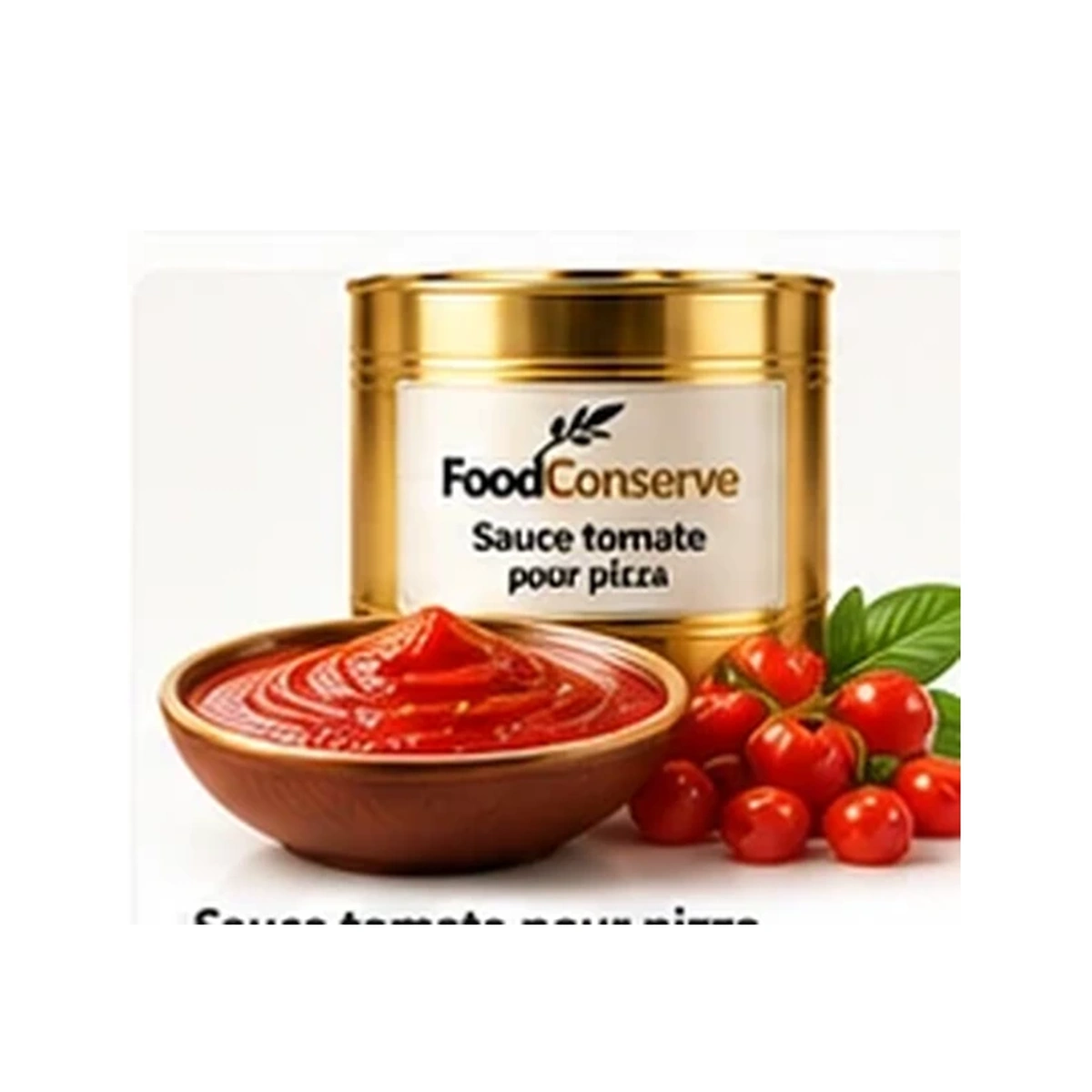 Boîte dorée FoodConserve : Sauce tomate pour pizza