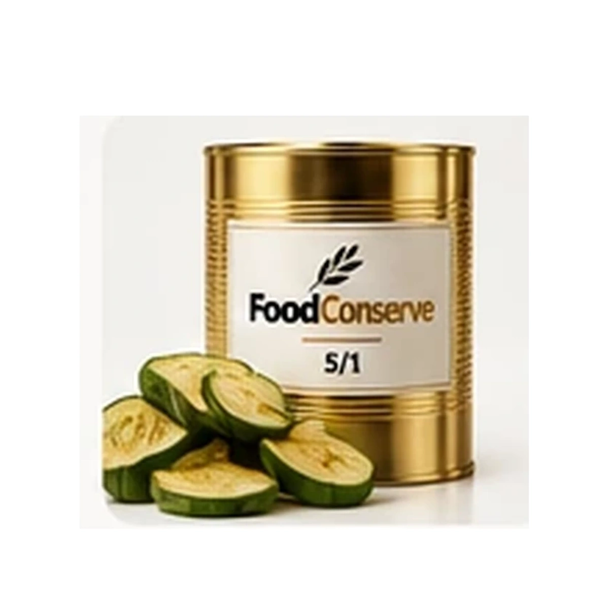Boîte dorée FoodConserve : Courgettes grillées