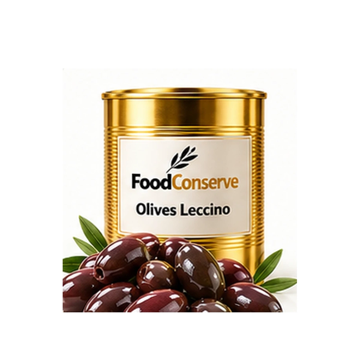 Boîte dorée FoodConserve : Olives Leccino